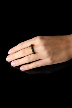 Black Agate Ring